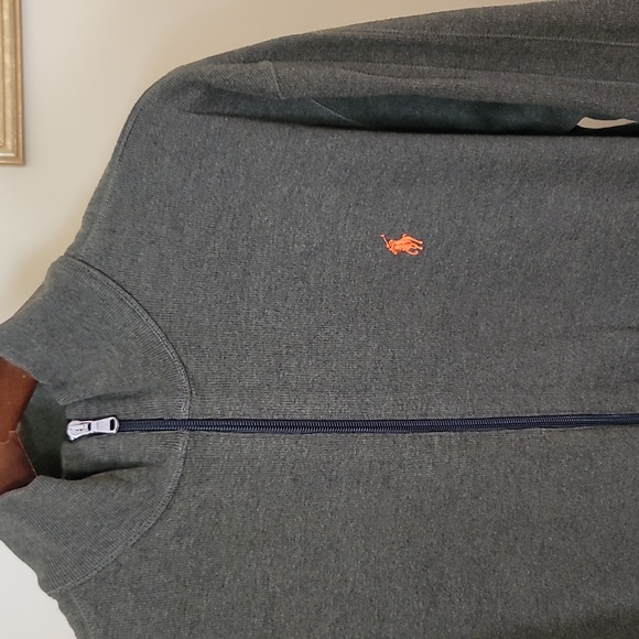 Polo by Ralph Lauren Men's Full Zip Performance Sweater - Picture 3 of 5